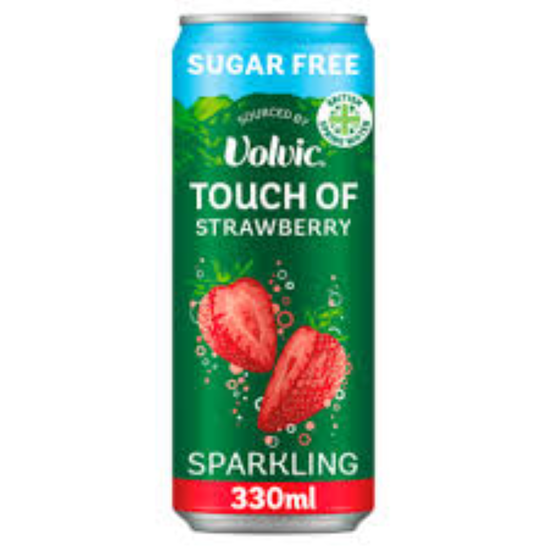 VOLVIC STRAWBERRY SPARKLING 330ML